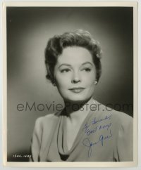 2j0546 JANE GREER signed 8.25x10 still '57 great portrait from The Man of a Thouasnd Faces!