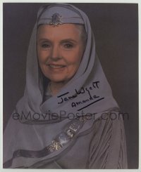 2j1011 JANE WYATT signed color 8x10 REPRO still '90s in her Star Trek costume as Spock's mother!