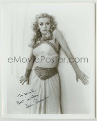 2j1179 JEAN ROGERS signed 8x10 REPRO still '80s scared close up as Dale Arden from Flash Gordon!