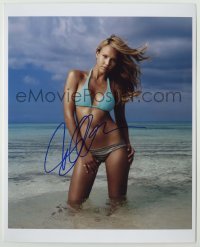 2j1185 JESSICA ALBA signed color 8x10 REPRO still '00s super sexy portrait in bikini!