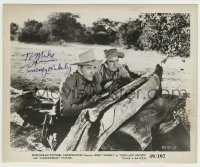 2j0556 JIMMY WAKELY signed 8.25x10 still '49 close up with Dub Cannonball Taylor in Gun Law Justice!