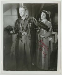 2j1216 KENNETH TOBEY signed 8.25x10 REPRO still '80s in a scene from The Thing From Another World!