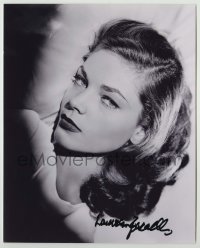 2j1233 LAUREN BACALL signed 8x10 REPRO still '80s super sexy close portrait with those eyes!