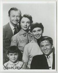 2j1234 LAUREN CHAPIN signed 8x10 REPRO still '80s portrait with her co-stars from Father Knows Best!