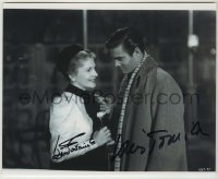 2j1240 LETTER FROM AN UNKNOWN WOMAN signed 8x10 REPRO still '48 by Joan Fontaine AND Louis Jourdan!