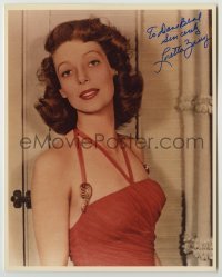 2j1246 LORETTA YOUNG signed color 8x10 REPRO still '91 wonderful portrait of the beautiful actress!