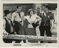 2j0587 MAX TERHUNE signed 8x10 still R50 with the Three Mesquiteers in The Trigger Trio!