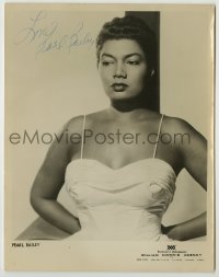 2j0993 PEARL BAILEY signed 8x10.25 publicity still '50s the pretty African-American actress/singer!