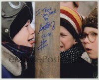 2j1325 SCOTT SCHWARTZ signed color 8x10 REPRO still '90s classic tongue scene from A Christmas Story