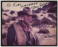 2j1350 TOM REESE signed color 8x10 REPRO still '80s when he appeared in TV's Gunsmoke!