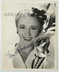 2j1360 VERA RALSTON signed 8.25x10 REPRO still '80s head & shoulders portrait with her full name!