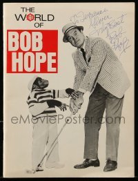 2j0095 BOB HOPE signed program book '80 The World of Bob Hope published by NBC, great images & info!