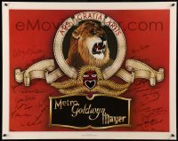 2j0704 STARS OF METRO GOLDWYN MAYER signed 24x30 commercial poster '78 by TWENTY FOUR MGM stars!