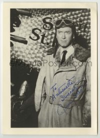 2j0196 JAMES STEWART signed 5x7 fan photo '57 c/u as Charles Lindbergh in Spirit of St. Louis!