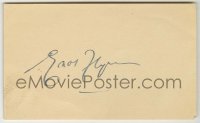 2j0758 ERROL FLYNN signed 3x5 index card '50s can be framed & displayed with a repro still!