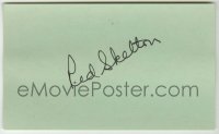 2j0787 RED SKELTON signed 3x5 index card '70s can be framed & displayed with a repro still!