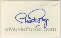 2j0793 STEWART GRANGER signed 3x5 index card '80s can be framed & displayed with a repro still!