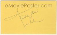 2j0794 TANYA TUCKER signed 3x5 index card '70s can be framed & displayed with a repro still!