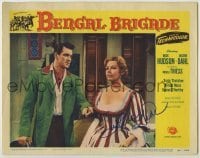 2j0268 BENGAL BRIGADE signed LC #6 '54 by Arlene Dahl, who's close up with Rock Hudson!