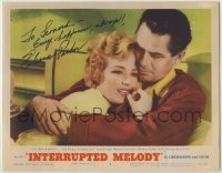 2j0325 INTERRUPTED MELODY signed LC #3 '55 by Eleanor Parker, romantic close up with Glenn Ford!