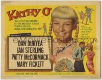 2j0229 KATHY O' signed TC '58 by Patty McCormack, the little big shocker from The Bad Seed!