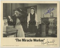 2j0356 MIRACLE WORKER signed LC #7 '62 by BOTH Anne Bancroft AND Patty Duke as Helen Keller!