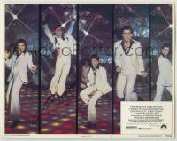 2j0380 SATURDAY NIGHT FEVER signed LC #1 '77 by John Travolta, best multiple disco dancing images!