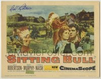 2j0239 SITTING BULL signed TC R60 by Dale Robertson, who's w/ Mary Murphy & Native American Indians!