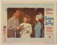 2j0393 SUDDENLY IT'S SPRING signed LC #2 '46 by Fred MacMurray, who's with sexy Paulette Goddard!