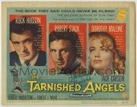 2j0242 TARNISHED ANGELS signed TC '58 by Dorothy Malone, who's with Rock Hudson & Robert Stack!