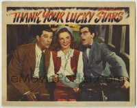 2j0399 THANK YOUR LUCKY STARS signed LC '43 by Joan Leslie, who's with Eddie Cantor & Dennis Morgan!