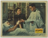 2j0400 THIS ABOVE ALL signed LC '42 by Joan Fontaine, who's with wounded Tyrone Power in hospital!