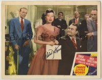 2j0403 THREE LITTLE WORDS signed LC #2 '50 by Gloria De Haven, who's w/ Fred Astaire & Red Skelton!