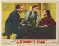2j0416 WOMAN'S FACE signed LC #5 R54 by Osa Massen, who's with Joan Crawford & Melvyn Douglas!