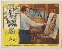 2j0417 WORLD OF SUZIE WONG signed LC #6 '60 by Nancy Kwan, William Holden is painting her portrait!