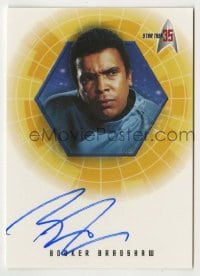 2j0825 BOOKER BRADSHAW signed trading card '01 limited edition for Star Trek's 35th anniversary!