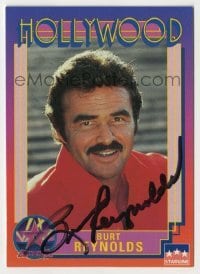 2j0829 BURT REYNOLDS signed trading card '91 from the Hollywood Walk of Fame set by Starline!