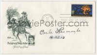 2j0106 CARLA LAEMMLE signed 4x7 first day cover '74 Legend of Sleepy Hollow American Folklore Series