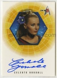 2j0830 CELESTE YARNALL signed trading card '01 limited edition for Star Trek's 35th anniversary!