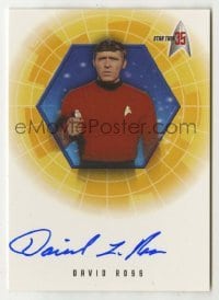 2j0838 DAVID ROSS signed trading card '01 limited edition for Star Trek's 35th anniversary!