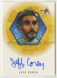 2j0873 JEFF COREY signed trading card '01 limited edition for Star Trek's 35th anniversary!