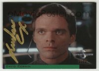 2j0883 JOSHUA COX signed trading card '98 c/u as Lieutenant David Corwin in TV's Babylon 5!