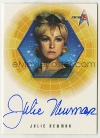 2j0886 JULIE NEWMAR signed trading card '01 limited edition for Star Trek's 35th anniversary!