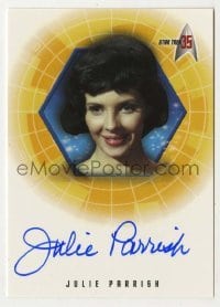 2j0887 JULIE PARRISH signed trading card '01 limited edition for Star Trek's 35th anniversary!