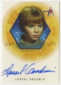 2j0893 LAUREL GOODWIN signed trading card '01 limited edition for Star Trek's 35th anniversary!