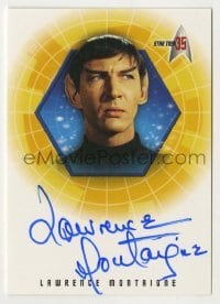 2j0895 LAWRENCE MONTAIGNE signed trading card '01 limited edition for Star Trek's 35th anniversary!