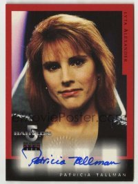 2j0927 PATRICIA TALLMAN signed trading card '97 she was Lyta Alexander in TV's Babylon 5!