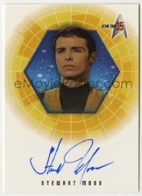2j0954 STEWART MOSS signed trading card '01 limited edition for Star Trek's 35th anniversary!