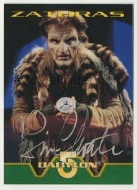 2j0959 TIM CHOATE signed trading card '96 great image in costume as Zathras from TV's Babylon 5!