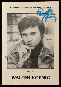 2j0086 WALTER KOENIG signed 6x8 booklet '87 Through the Looking Glass by the Star Trek actor!
